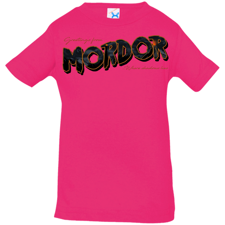 T-Shirts Hot Pink / 6 Months Greetings From Mordor Infant Premium T-Shirt