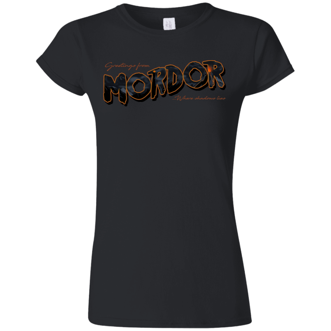 T-Shirts Black / S Greetings From Mordor Junior Slimmer-Fit T-Shirt