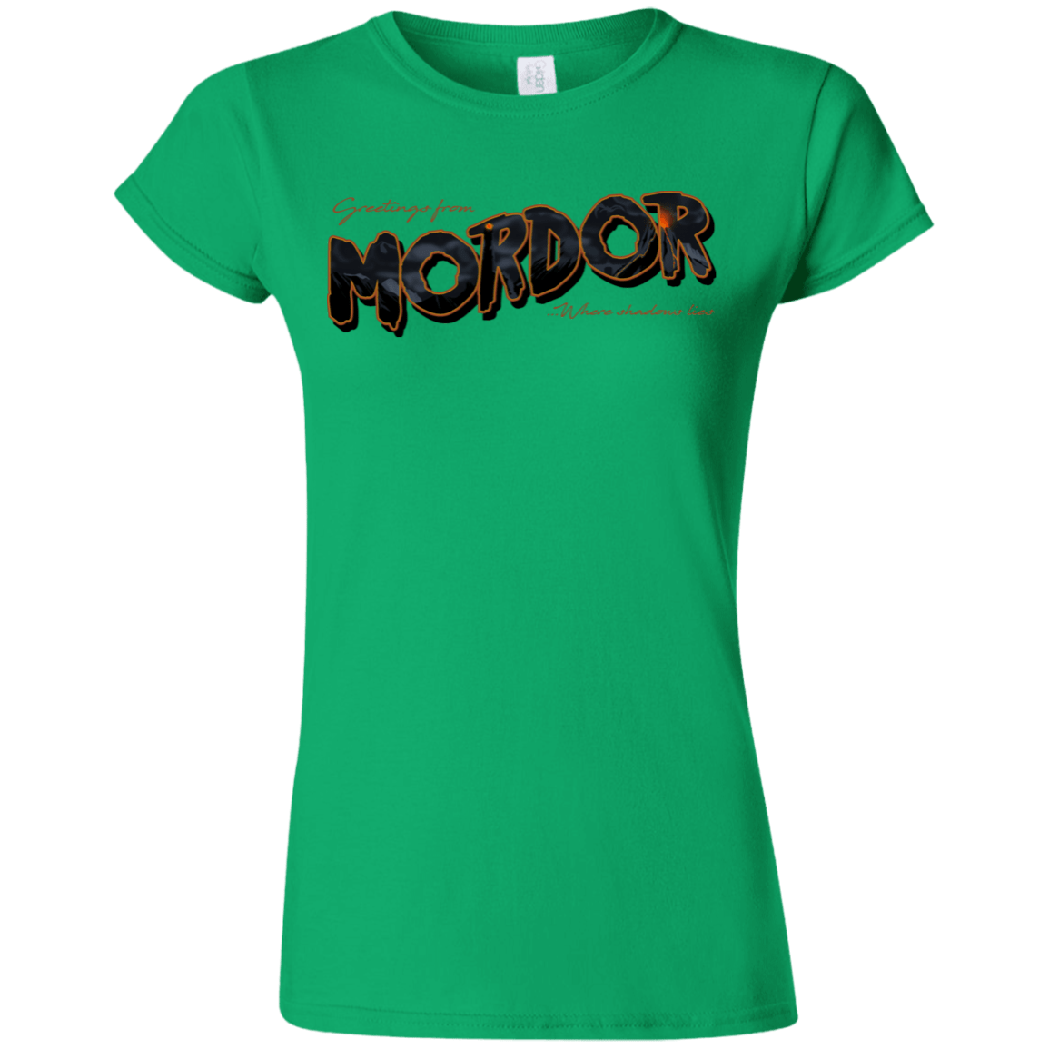 T-Shirts Irish Green / S Greetings From Mordor Junior Slimmer-Fit T-Shirt