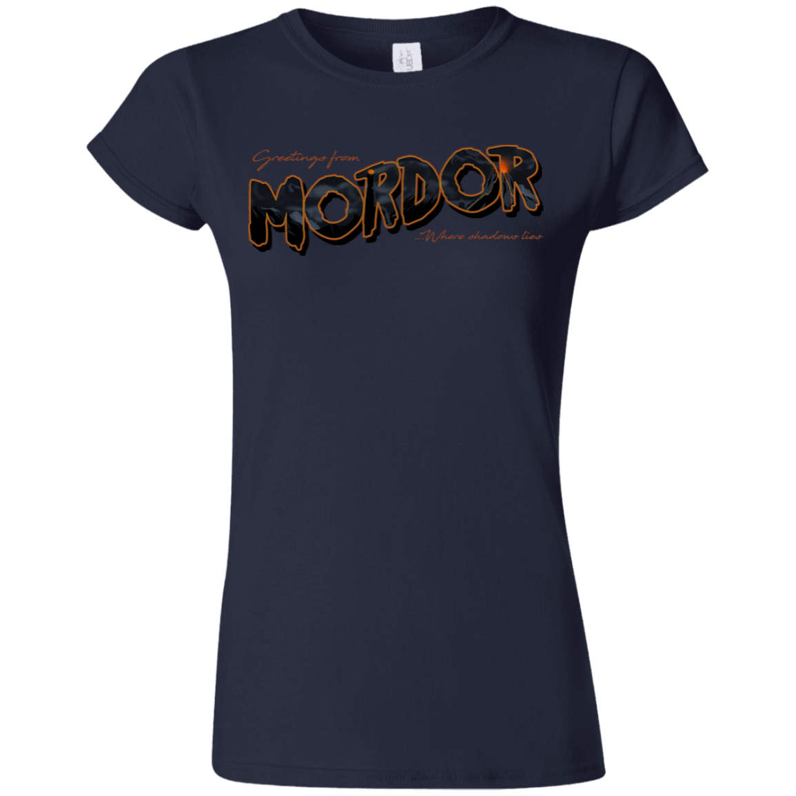 T-Shirts Navy / S Greetings From Mordor Junior Slimmer-Fit T-Shirt