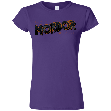 T-Shirts Purple / S Greetings From Mordor Junior Slimmer-Fit T-Shirt