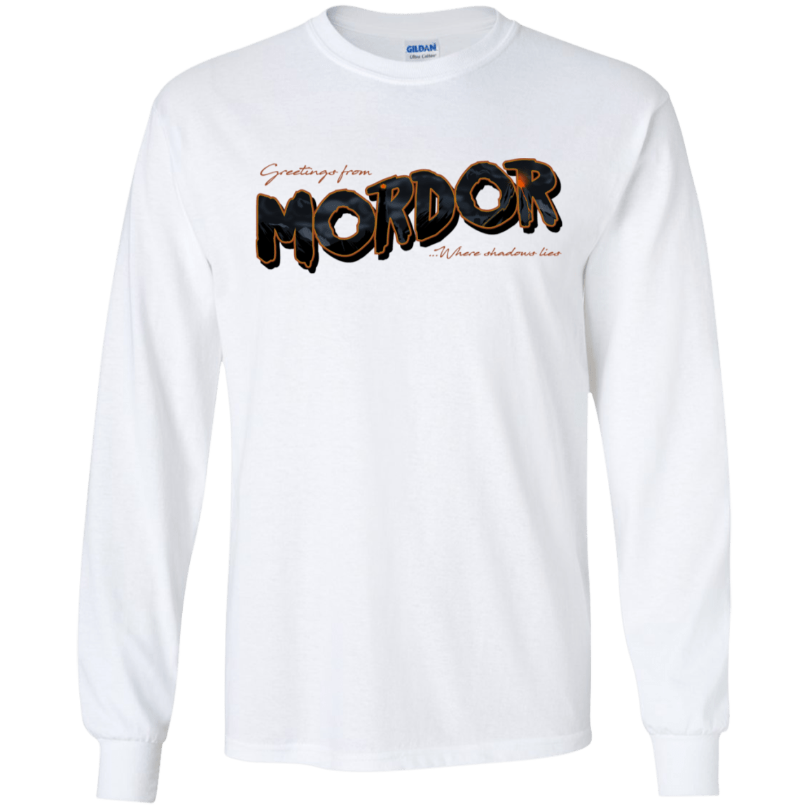 T-Shirts White / S Greetings From Mordor Men's Long Sleeve T-Shirt