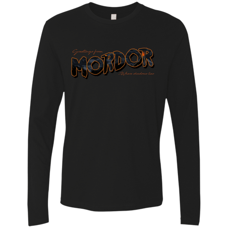 T-Shirts Black / S Greetings From Mordor Men's Premium Long Sleeve