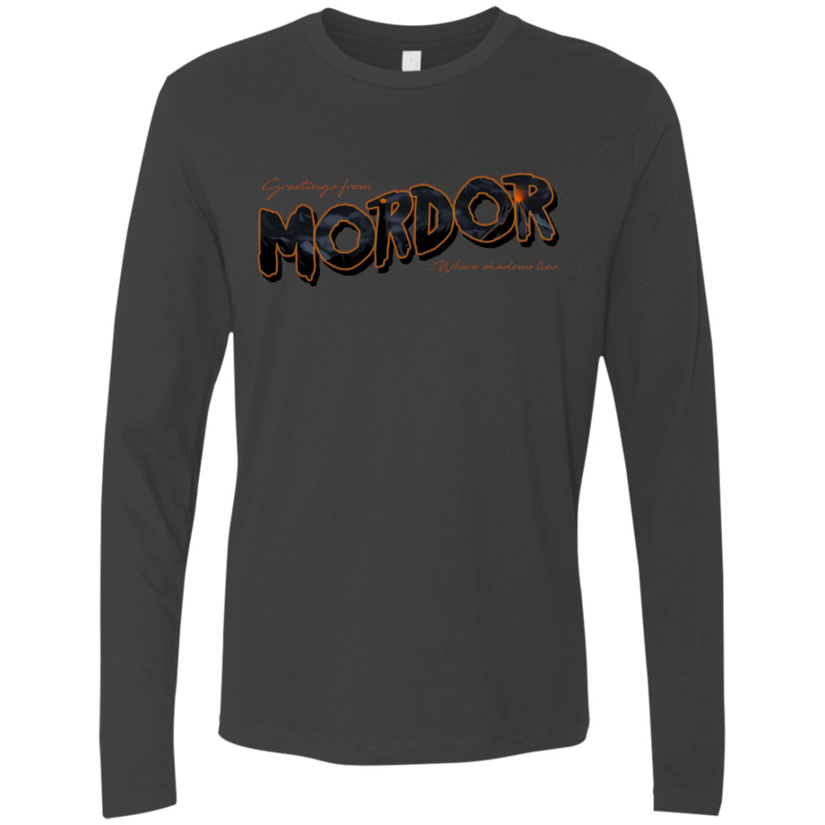T-Shirts Heavy Metal / S Greetings From Mordor Men's Premium Long Sleeve
