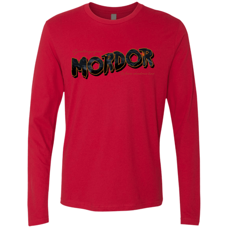 T-Shirts Red / S Greetings From Mordor Men's Premium Long Sleeve