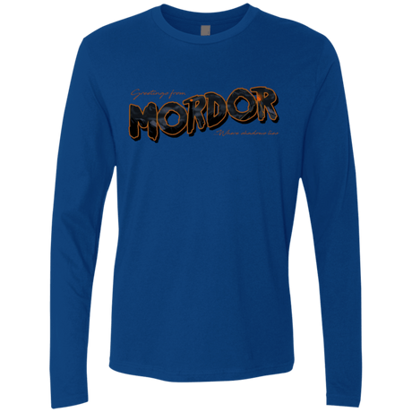 T-Shirts Royal / S Greetings From Mordor Men's Premium Long Sleeve