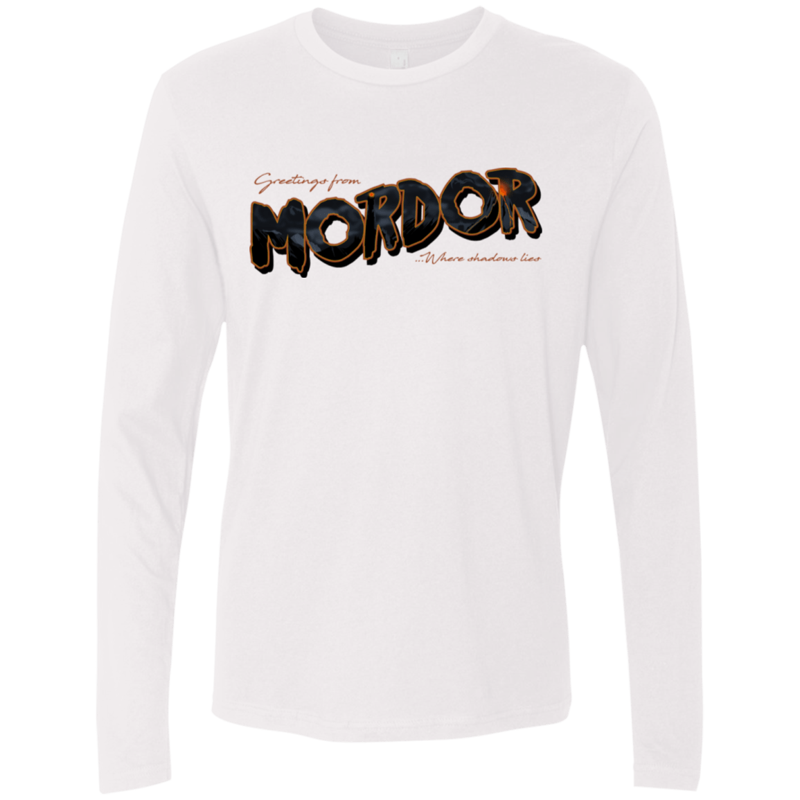 T-Shirts White / S Greetings From Mordor Men's Premium Long Sleeve
