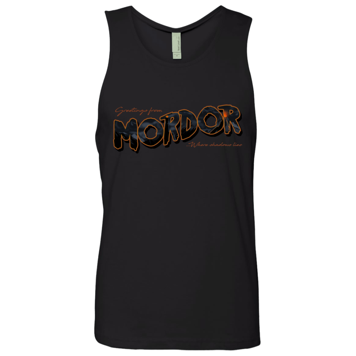 T-Shirts Black / S Greetings From Mordor Men's Premium Tank Top