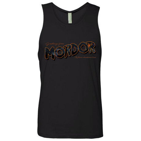 T-Shirts Black / S Greetings From Mordor Men's Premium Tank Top