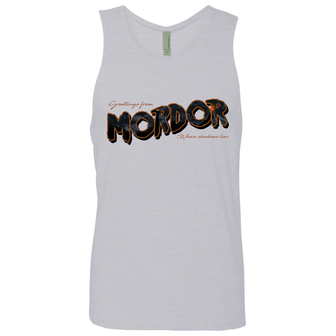 T-Shirts Heather Grey / S Greetings From Mordor Men's Premium Tank Top