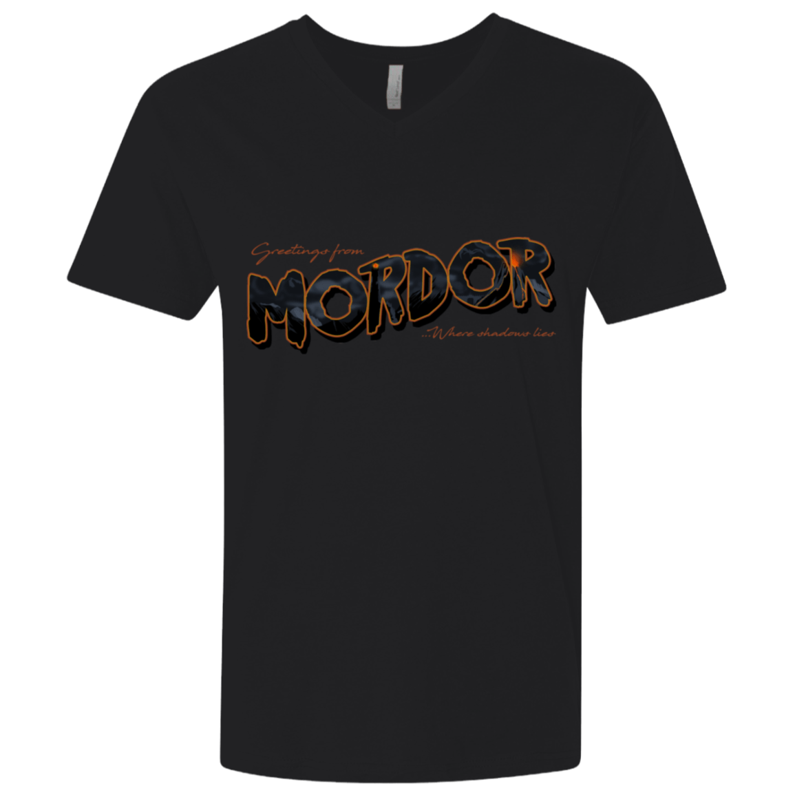 T-Shirts Black / X-Small Greetings From Mordor Men's Premium V-Neck