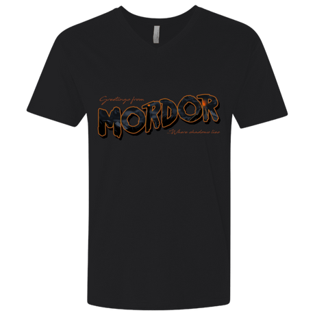 T-Shirts Black / X-Small Greetings From Mordor Men's Premium V-Neck