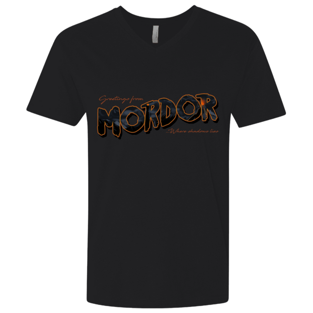 T-Shirts Black / X-Small Greetings From Mordor Men's Premium V-Neck
