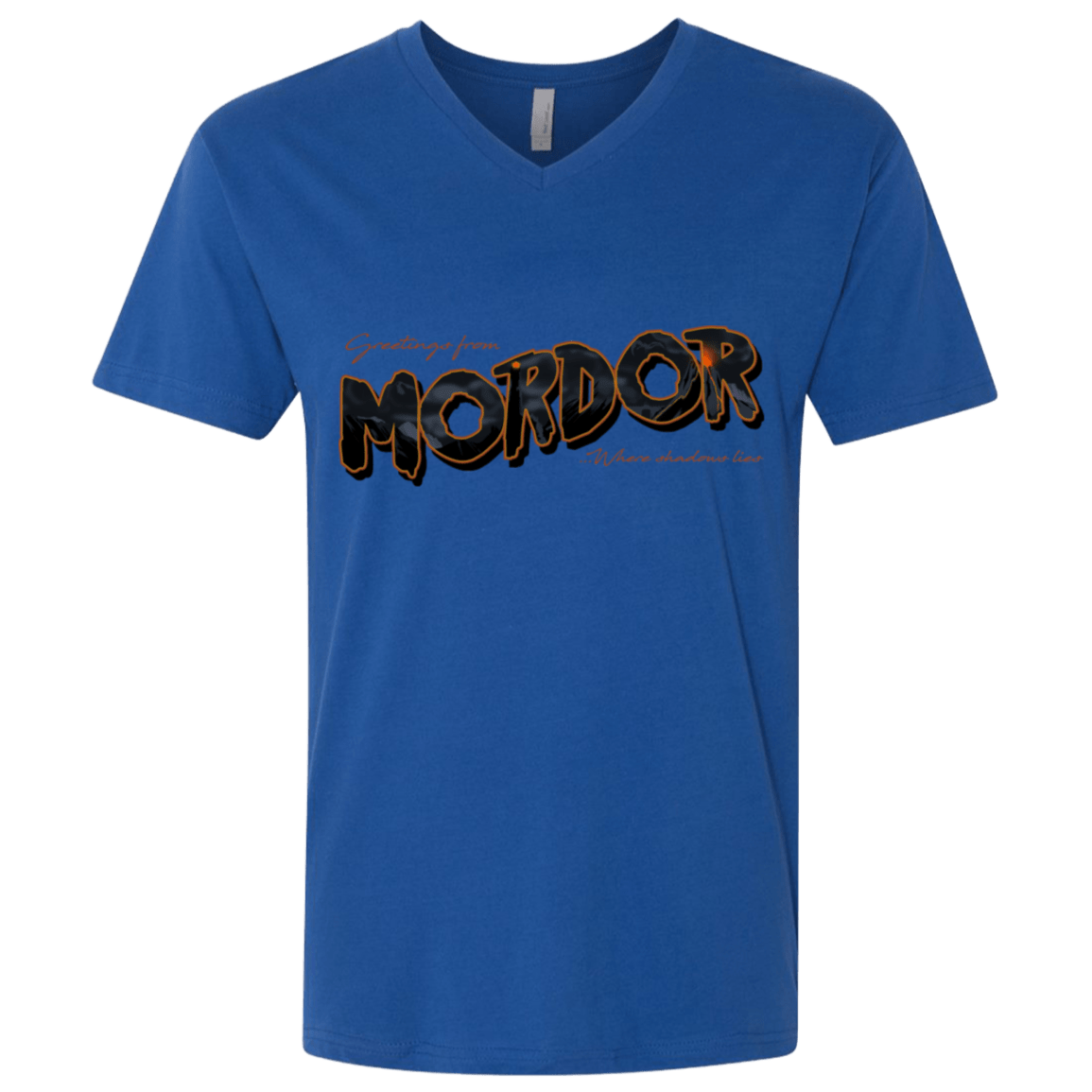 T-Shirts Royal / X-Small Greetings From Mordor Men's Premium V-Neck