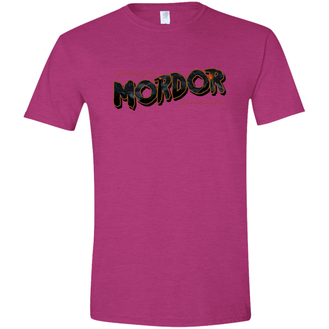 T-Shirts Antique Heliconia / S Greetings From Mordor Men's Semi-Fitted Softstyle