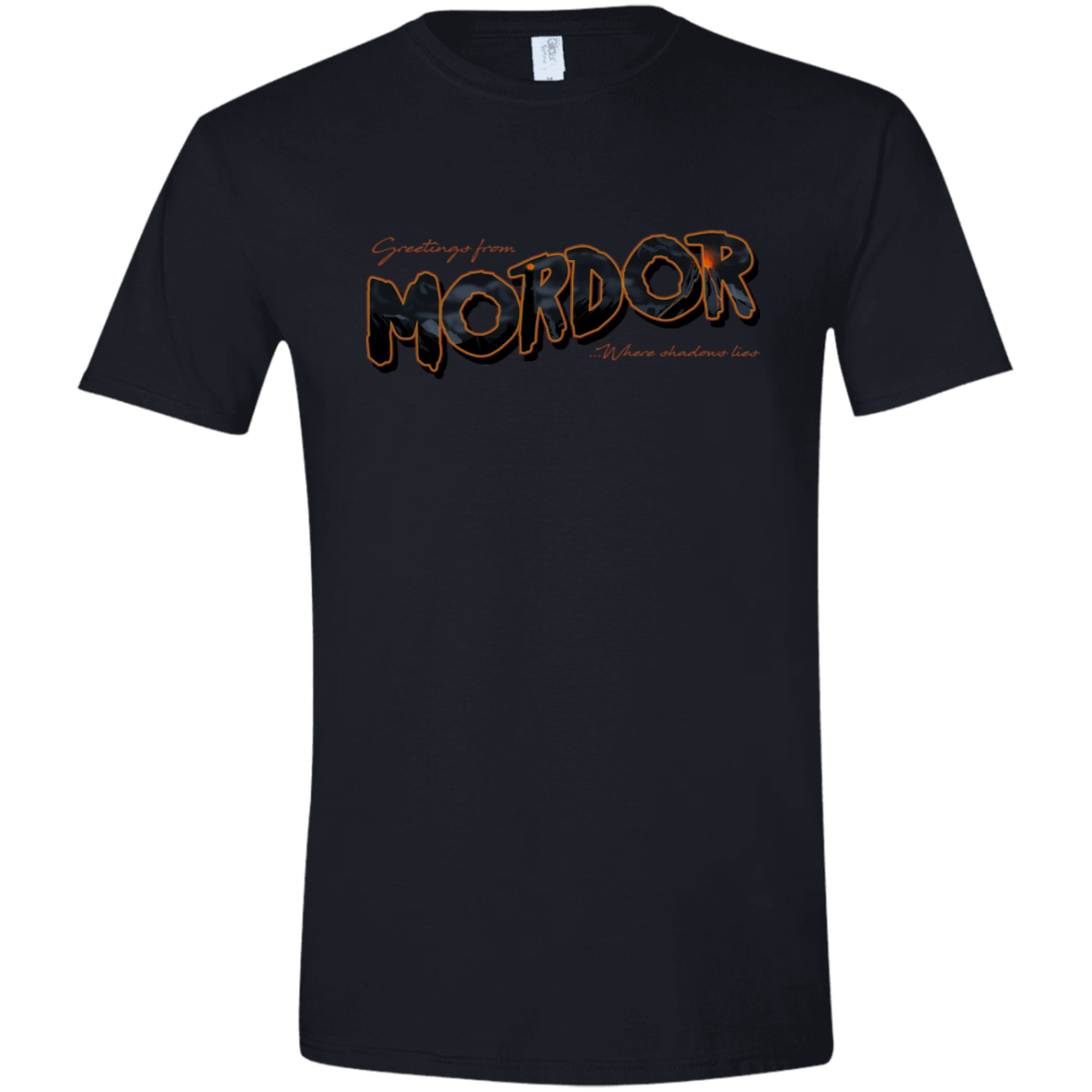 T-Shirts Black / X-Small Greetings From Mordor Men's Semi-Fitted Softstyle