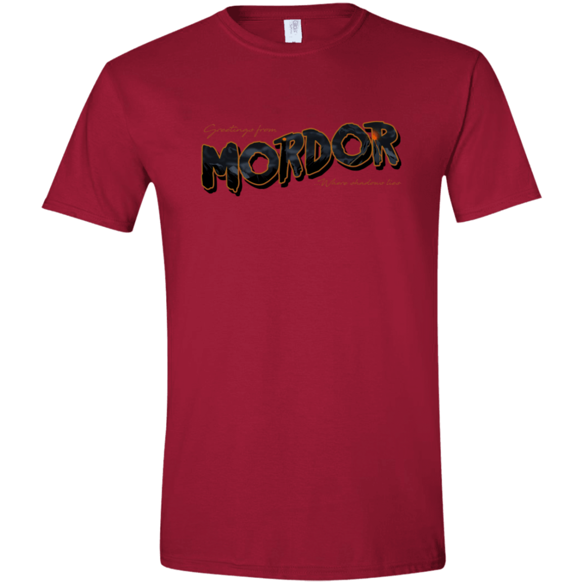 T-Shirts Cardinal Red / S Greetings From Mordor Men's Semi-Fitted Softstyle