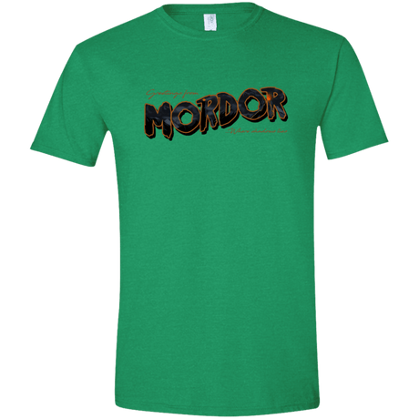 T-Shirts Heather Irish Green / S Greetings From Mordor Men's Semi-Fitted Softstyle