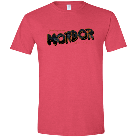 T-Shirts Heather Red / S Greetings From Mordor Men's Semi-Fitted Softstyle