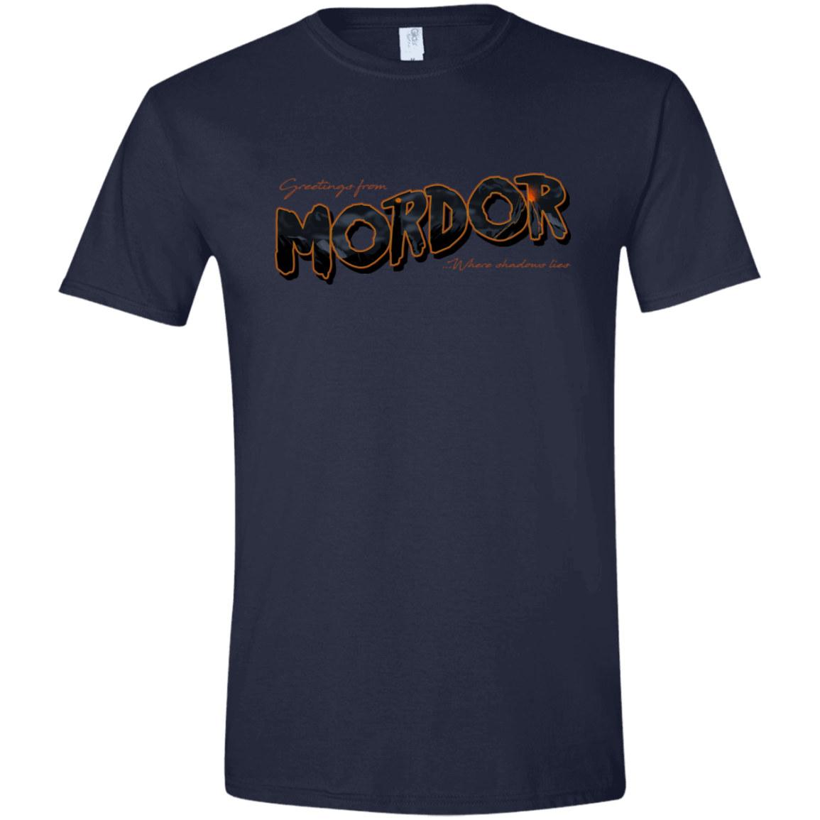 T-Shirts Navy / X-Small Greetings From Mordor Men's Semi-Fitted Softstyle