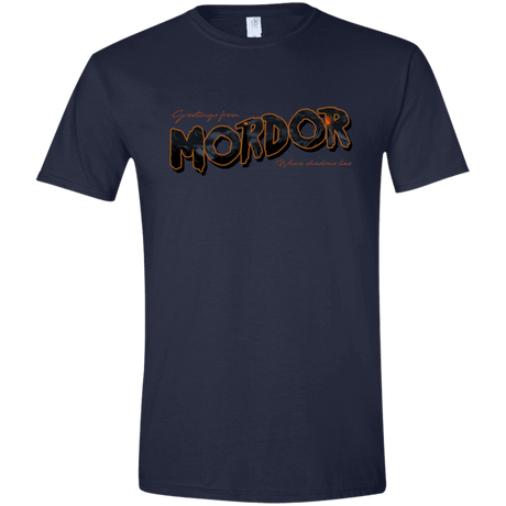 T-Shirts Navy / X-Small Greetings From Mordor Men's Semi-Fitted Softstyle