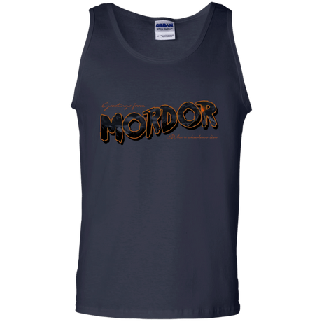 T-Shirts Navy / S Greetings From Mordor Men's Tank Top