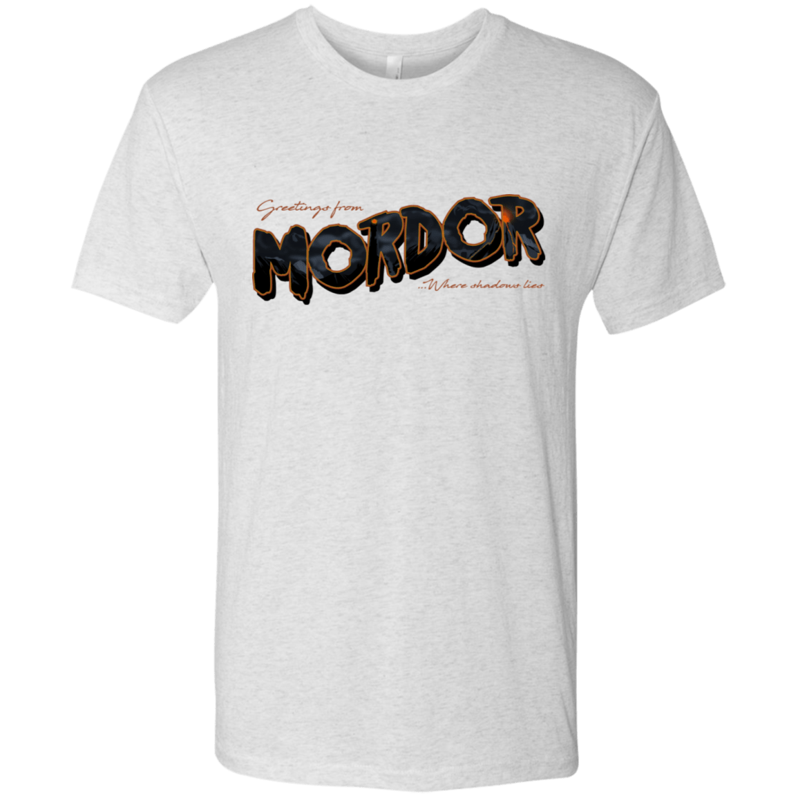 T-Shirts Heather White / S Greetings From Mordor Men's Triblend T-Shirt