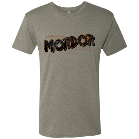 T-Shirts Venetian Grey / S Greetings From Mordor Men's Triblend T-Shirt