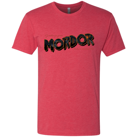 T-Shirts Vintage Red / S Greetings From Mordor Men's Triblend T-Shirt
