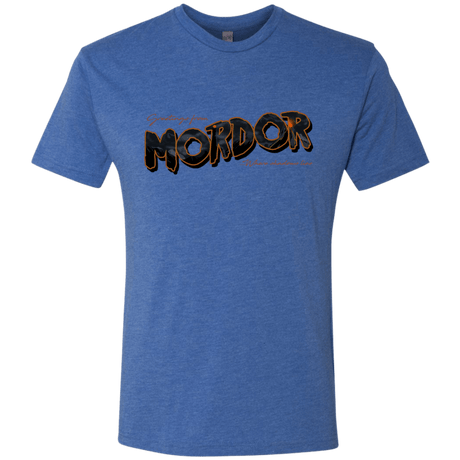T-Shirts Vintage Royal / S Greetings From Mordor Men's Triblend T-Shirt