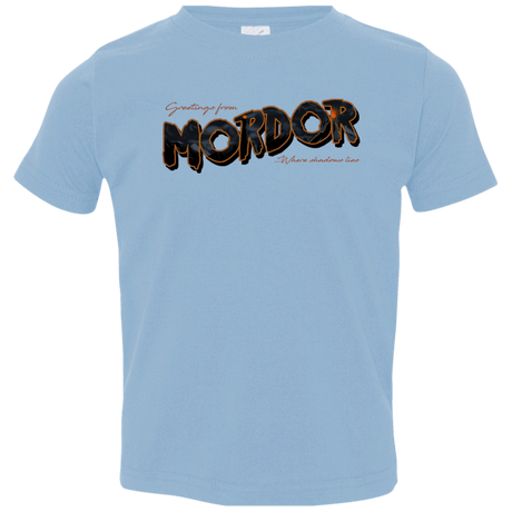 T-Shirts Light Blue / 2T Greetings From Mordor Toddler Premium T-Shirt