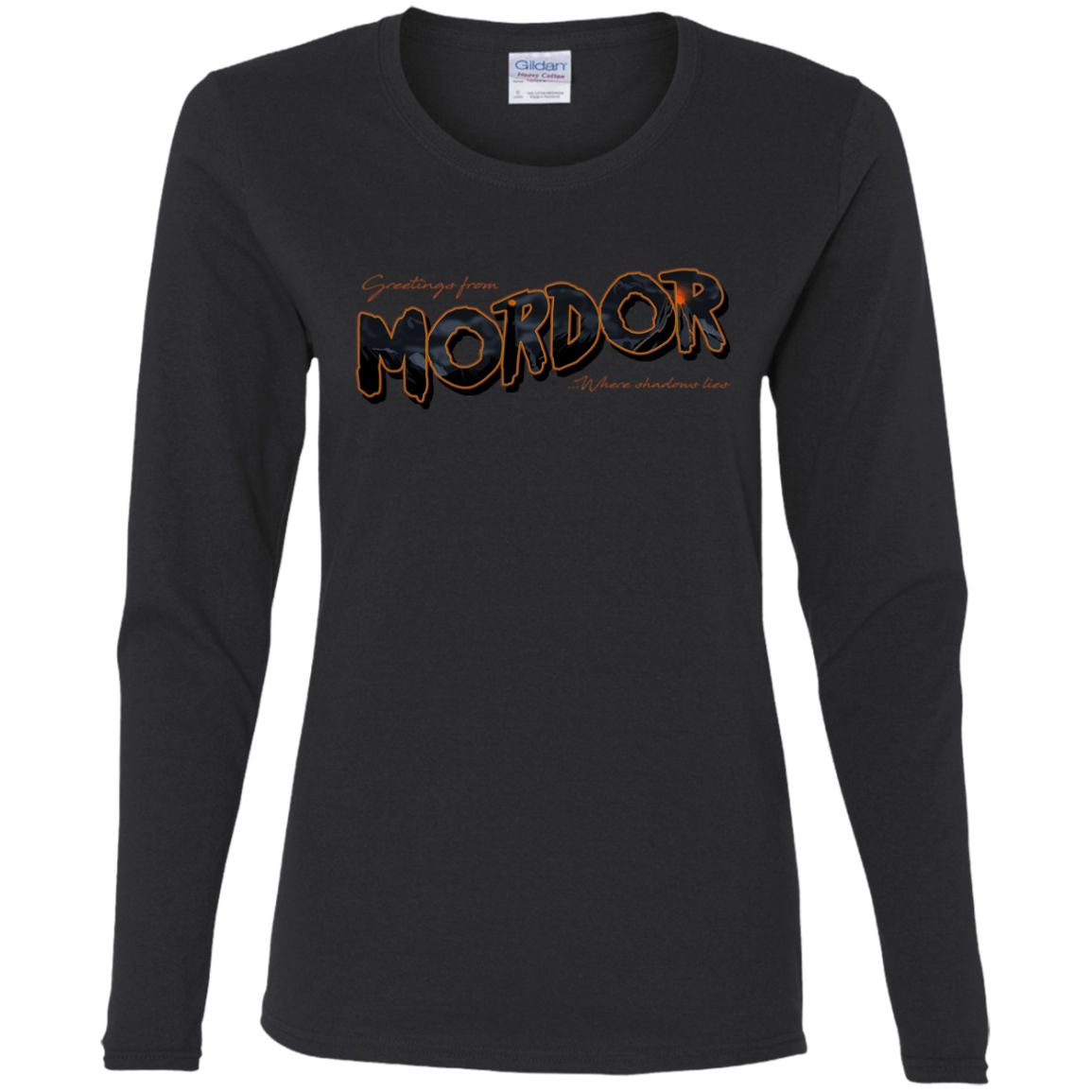 T-Shirts Black / S Greetings From Mordor Women's Long Sleeve T-Shirt