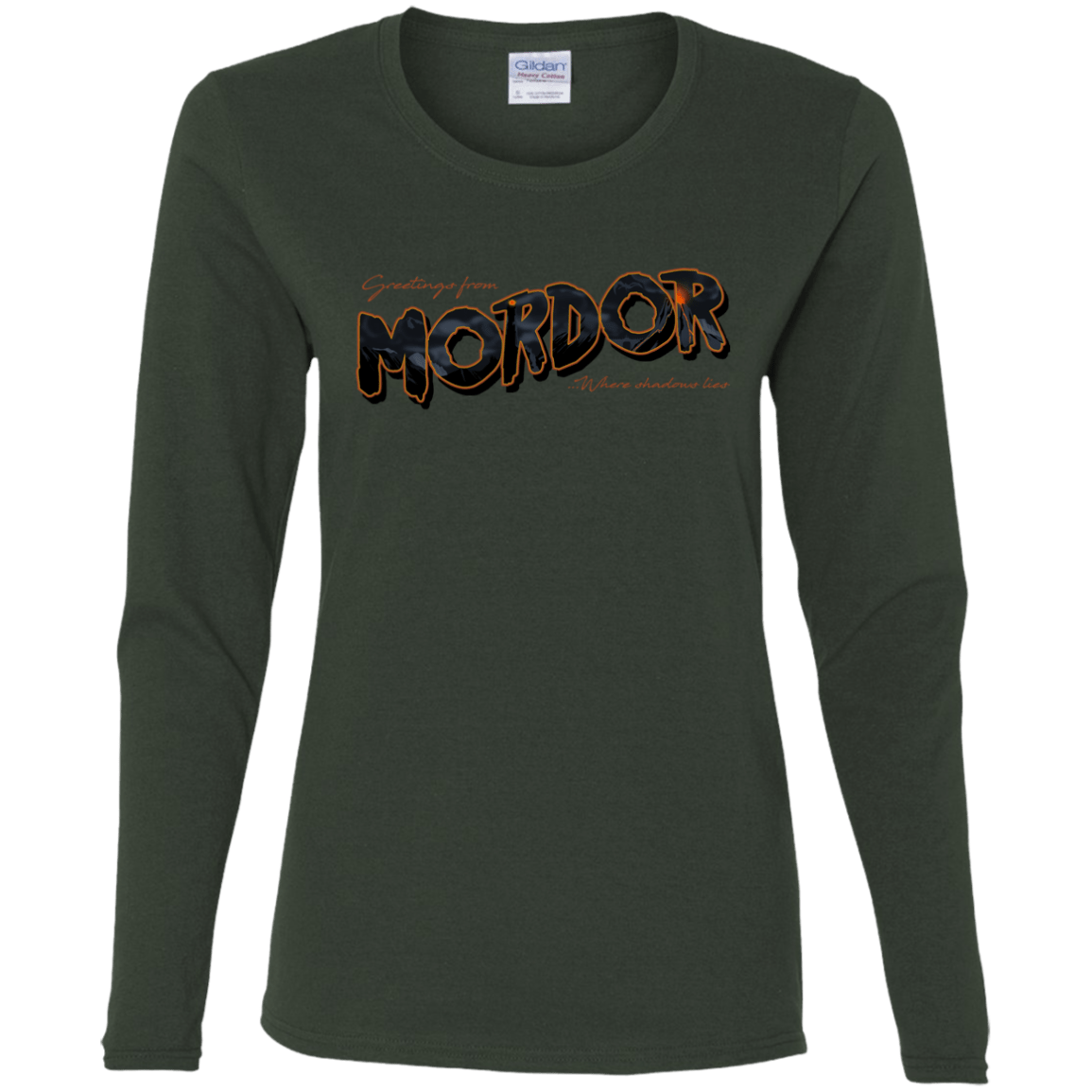 T-Shirts Forest / S Greetings From Mordor Women's Long Sleeve T-Shirt