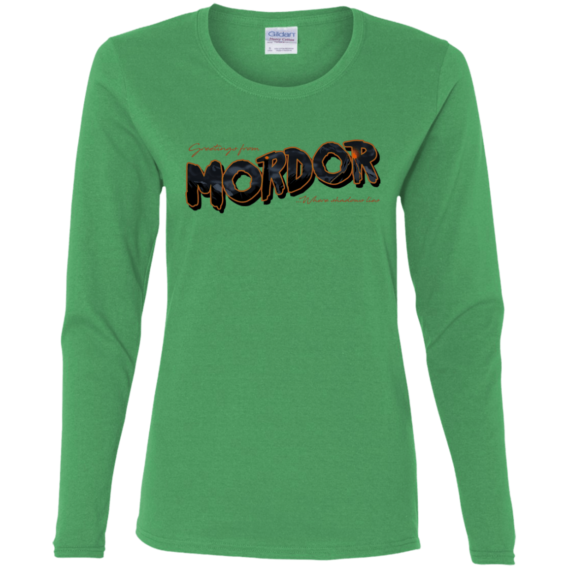 T-Shirts Irish Green / S Greetings From Mordor Women's Long Sleeve T-Shirt