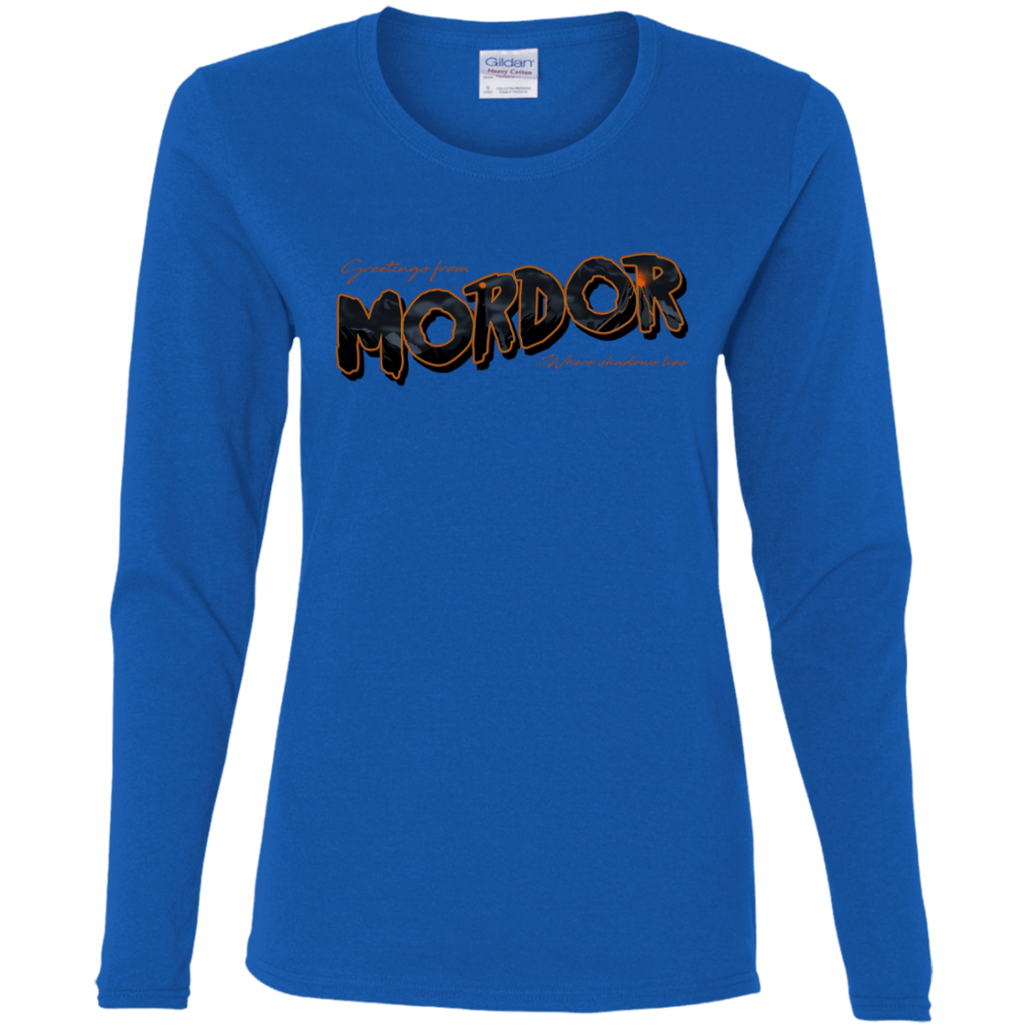 T-Shirts Royal / S Greetings From Mordor Women's Long Sleeve T-Shirt