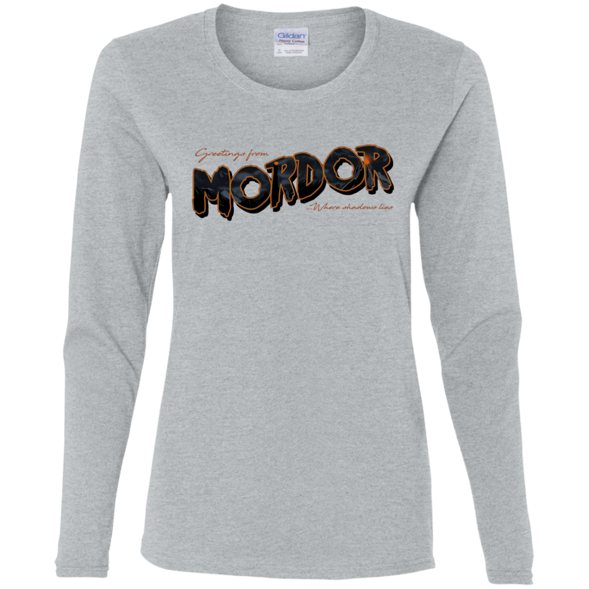 T-Shirts Sport Grey / S Greetings From Mordor Women's Long Sleeve T-Shirt