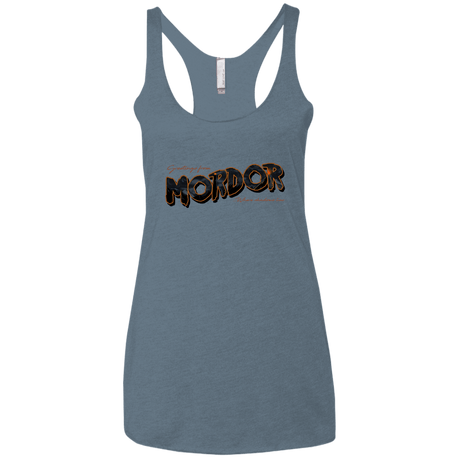 T-Shirts Indigo / X-Small Greetings From Mordor Women's Triblend Racerback Tank