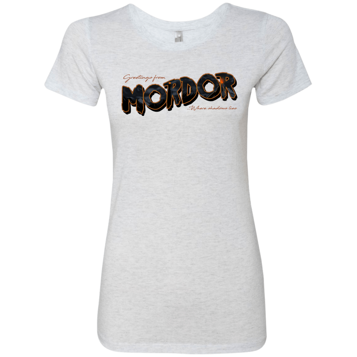 T-Shirts Heather White / S Greetings From Mordor Women's Triblend T-Shirt