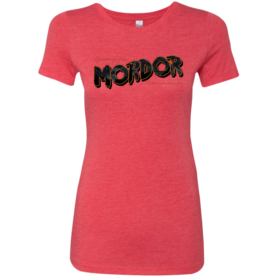 T-Shirts Vintage Red / S Greetings From Mordor Women's Triblend T-Shirt