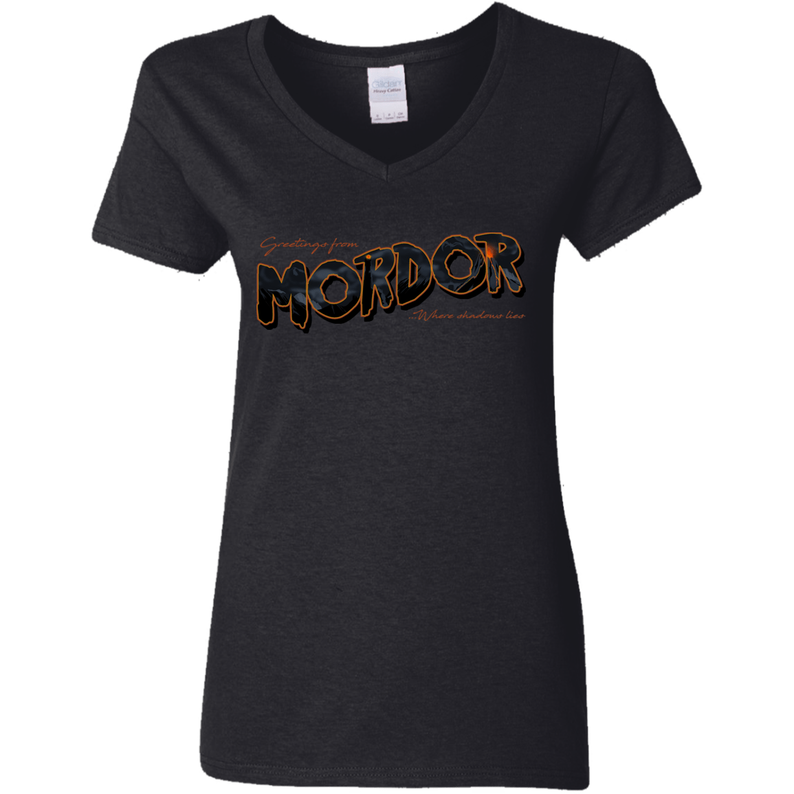 T-Shirts Black / S Greetings From Mordor Women's V-Neck T-Shirt