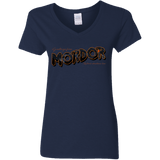 T-Shirts Navy / S Greetings From Mordor Women's V-Neck T-Shirt