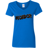 T-Shirts Royal / S Greetings From Mordor Women's V-Neck T-Shirt