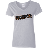 T-Shirts Sport Grey / S Greetings From Mordor Women's V-Neck T-Shirt