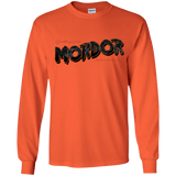 T-Shirts Orange / YS Greetings From Mordor Youth Long Sleeve T-Shirt