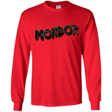 T-Shirts Red / YS Greetings From Mordor Youth Long Sleeve T-Shirt