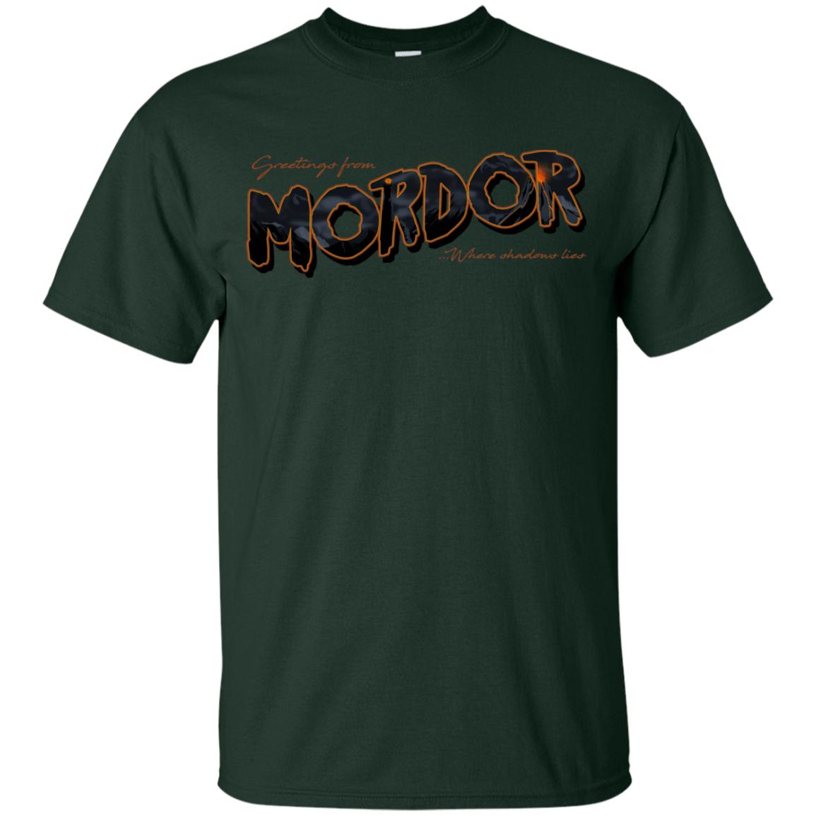 T-Shirts Forest / YXS Greetings From Mordor Youth T-Shirt
