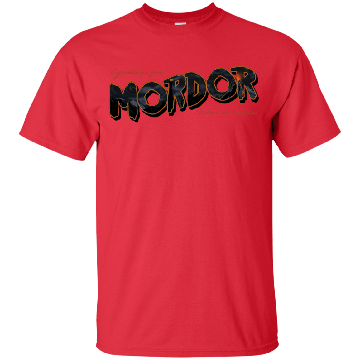 T-Shirts Red / YXS Greetings From Mordor Youth T-Shirt