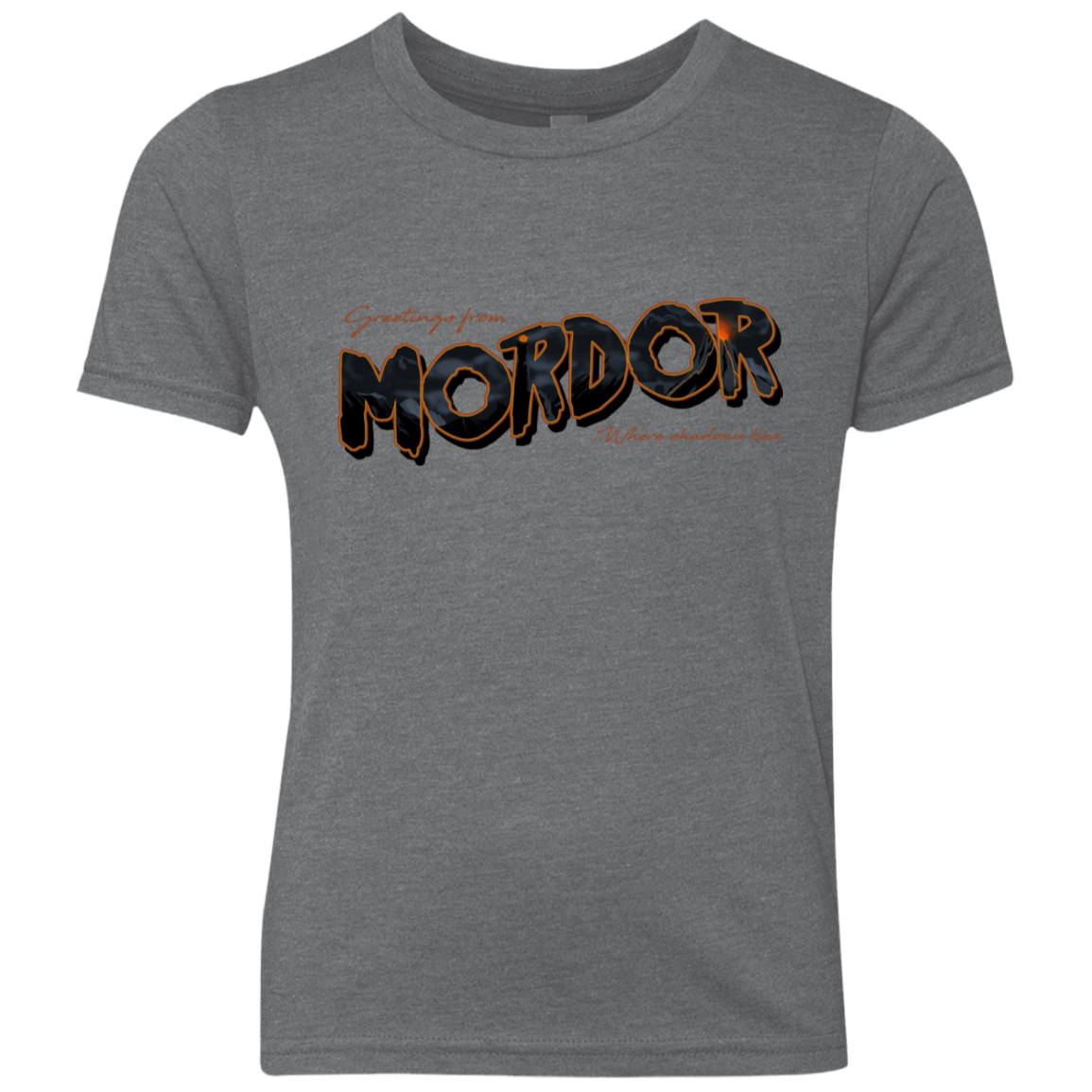 T-Shirts Premium Heather / YXS Greetings From Mordor Youth Triblend T-Shirt