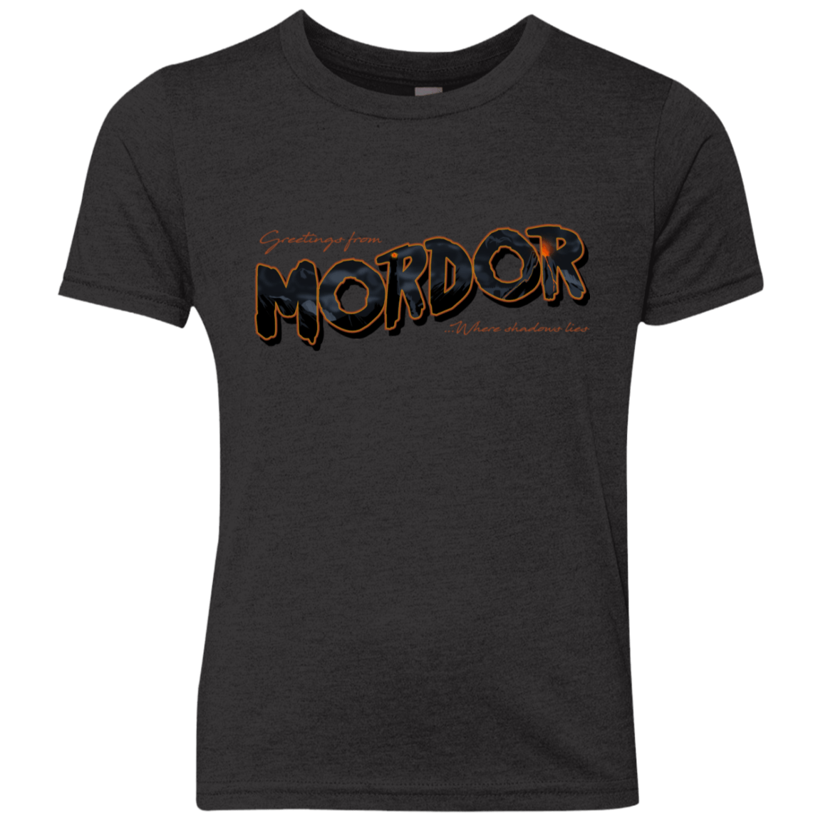 T-Shirts Vintage Black / YXS Greetings From Mordor Youth Triblend T-Shirt