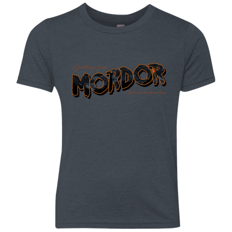 T-Shirts Vintage Navy / YXS Greetings From Mordor Youth Triblend T-Shirt
